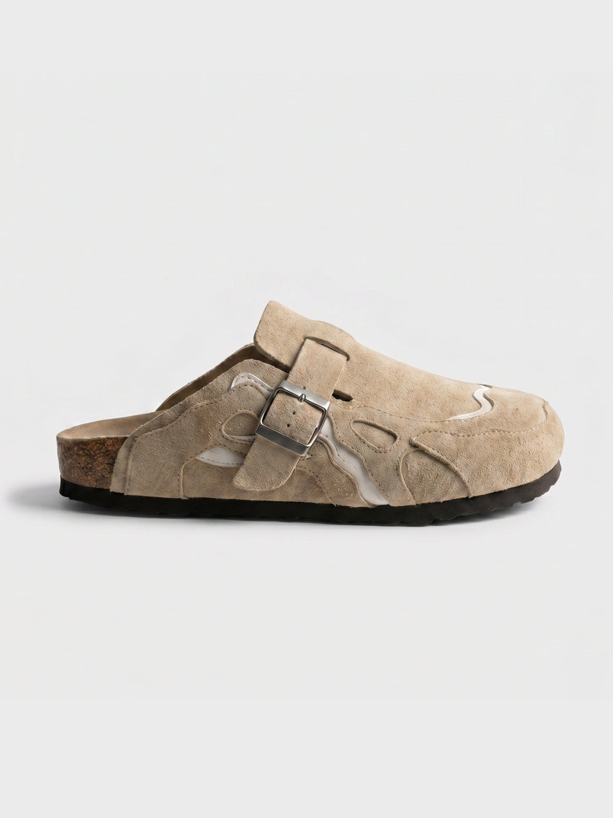 Wavey Clogs Beige