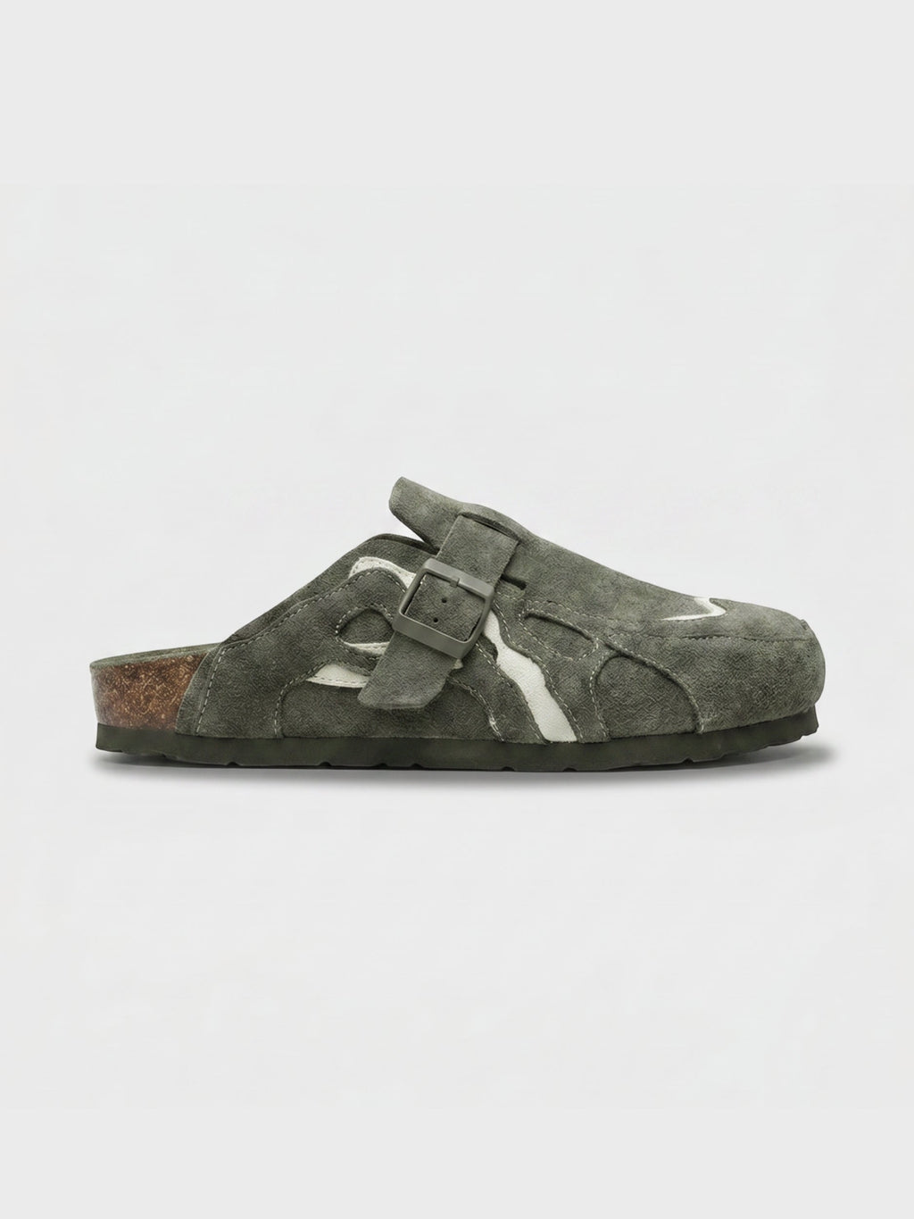 Wavey Clogs Army Green
