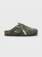 Wavey Clogs Army Green
